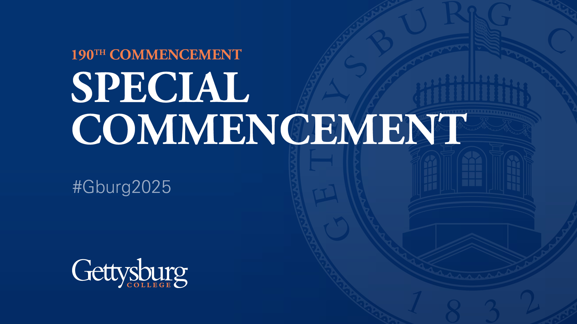 Gettysburg College Special Commencement Placeholder